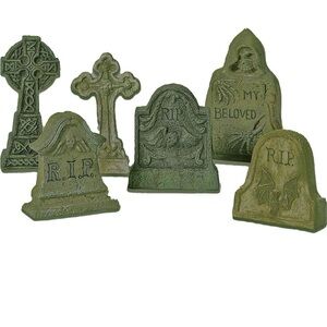 Department 56 Green Tombstone Set